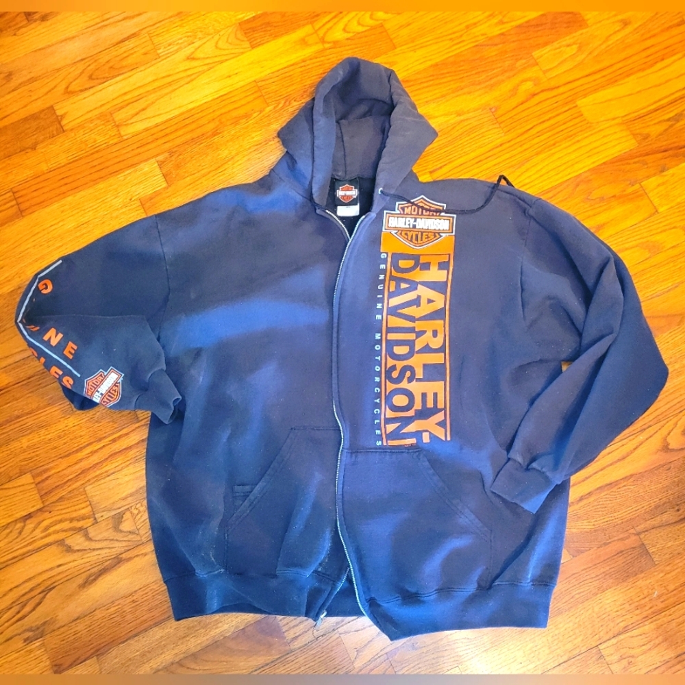 Harley-Davidson Black Hoodie Worth Kansas City MO Size XL